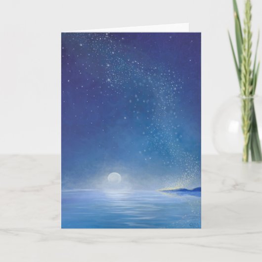 アート空白のグリーティングカード、オリジナルアート誕生 カード (正面)