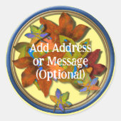 アート紅葉円 ラウンドシール (正面)