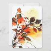 アート紅葉招待状 招待状 (裏面)