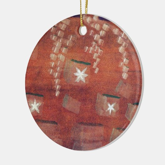 アート素晴らしの絵画冬 セラミックオーナメント (左)