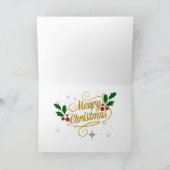 アート素晴らしの聖降誕祭絵画朝の朝 カード (内部)