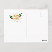 アート素晴らしの聖降誕祭絵画朝の朝 ポストカード (裏面)