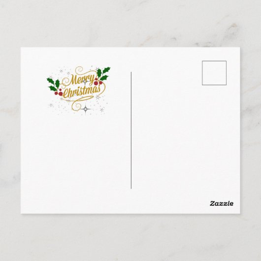 アート素晴らしの聖降誕祭絵画朝の朝 ポストカード (裏面)