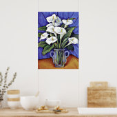 アート素晴らしフローラ絵画ズ ポスター (キッチン)