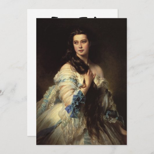 アート素晴らしマダム・バルベド・リムスキー 招待状 (正面/裏面)