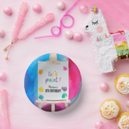 アート絵を描のアーティス絵を描誕生日テーマ ペーパーボウル