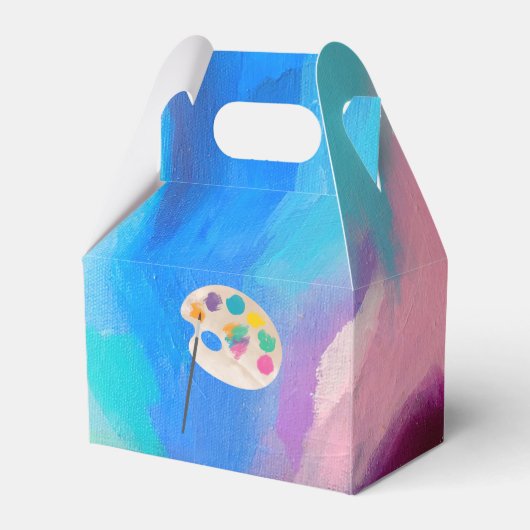 アート絵を描のクラフトアーティストの絵を描誕生日に感謝 フェイバーボックス (裏面サイド)