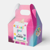 アート絵を描のクラフトアーティストの絵を描誕生日に感謝 フェイバーボックス (正面サイド)