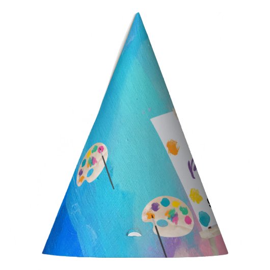 アート絵を描のクラフトアーティスト絵を描の誕生日テーマ パーティーハット (左)