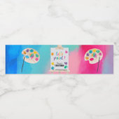 アート絵を描のクラフトアーティスト絵を描の誕生日テーマ ペットボトルラベル (シングルラベル)