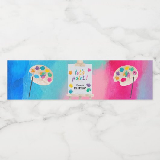 アート絵を描のクラフトアーティスト絵を描の誕生日テーマ ペットボトルラベル (シングルラベル)