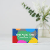 アート絵を描の先生名刺テンプレート 名刺 (スタンド正面)