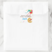 アート絵を描の党はグディーバッグのシールを好む スクエアシール (バッグ)