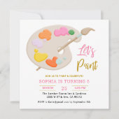 アート絵を描の生誕絵を描生会しよう 招待状 (正面)