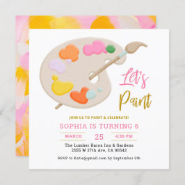 アート絵を描の生誕絵を描生会しよう 招待状