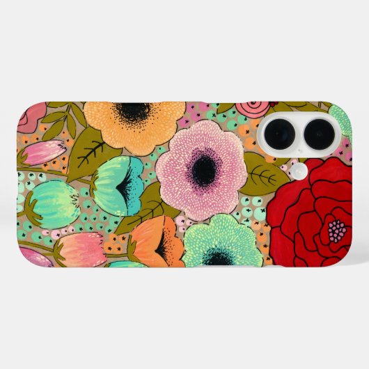 アート絵を描の花りんご Case-Mate iPhoneケース (裏面 (横))