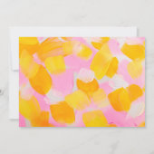 アート絵を描の誕生日パーティフォト招待状 招待状 (裏面)