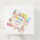 アート絵を描の誕生日パーティースクエアメッセージカード フェイバータグ (インサイチュ)