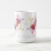 アート絵を描やヘッター素晴らし、1日の過ごす方法 コーヒーマグカップ (中央)