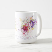 アート絵を描やヘッター素晴らし、1日の過ごす方法 コーヒーマグカップ (正面右)