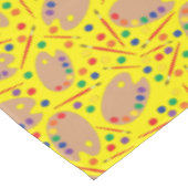 アート絵を描パレットかわいい子どもの誕生日パーティー テーブルクロス (アングル)