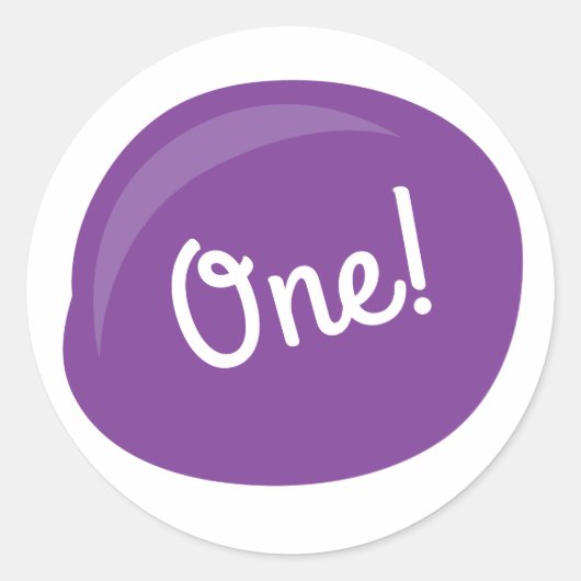 アート絵を描パレットかわいい子どもの誕生日パーティー ラウンドシール (正面)