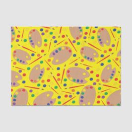 アート絵を描パレットかわいい子どもの誕生日パーティー 薄葉紙