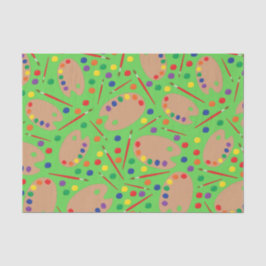 アート絵を描パレットかわいい子どもの誕生日パーティー 薄葉紙