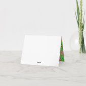 アート絵を描パレットかわいい誕生日パーティー カード (裏面)