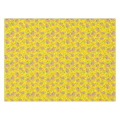 アート絵を描パレットかわいい誕生日パーティー テーブルクロス (正面(横))