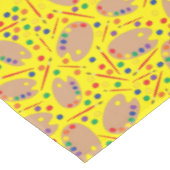 アート絵を描パレットかわいい誕生日パーティー テーブルクロス (アングル)