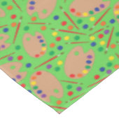 アート絵を描パレットかわいい誕生日パーティー テーブルクロス (アングル)