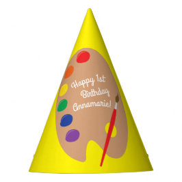 アート絵を描パレットかわいい誕生日パーティー パーティーハット