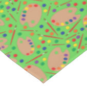 アート絵を描パレットキッドの誕生日アーティスト テーブルクロス (アングル)