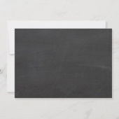 アート絵を描パーティー誕生日の招待状Chalkboard 招待状 (裏面)