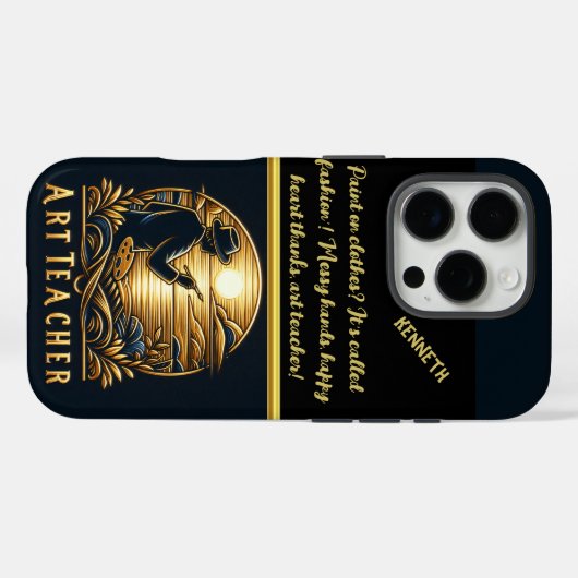 アート絵を描先生の夕日 Case-Mate iPhoneケース (裏面 (横))