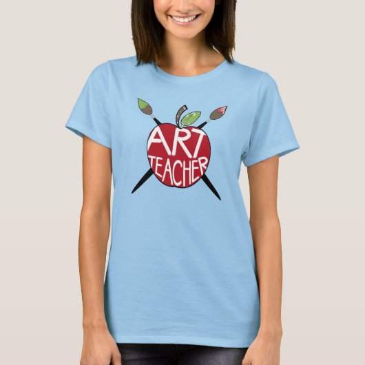 アート絵を描先生Apple & 絵を描 Brushes Tシャツ (正面)