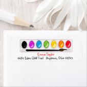 アート絵を描差出人住所ラベル ラベル (インサイチュ)