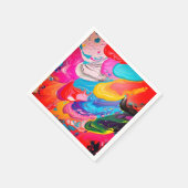 アート絵を描 スタンダードカクテルナプキン (角)