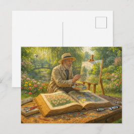 アート絵本の庭の画家 シーズンポストカード