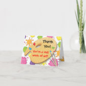 アート絵画のパーティーに関するお礼 サンキューカード (正面)