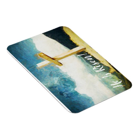 アート絵画の十字架で彼は復活祭を起こした マグネット (右側)