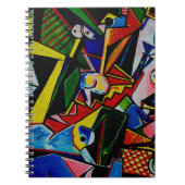 アート絵画の抽象芸術三角形カーブスクエア(pabl) ノートブック (正面)
