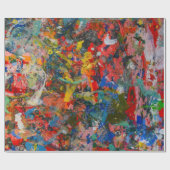 アート絵画デザインパターン包装紙 ラッピングペーパー (フラット)