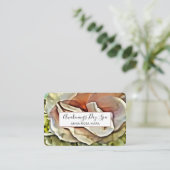 *~*アート絵画バラQRロゴフローラ花 名刺 (スタンド正面)