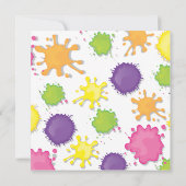 アート絵画バースデーパーティ招待状 招待状 (裏面)