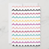 アート絵画パーティーの女の子のための工芸パーティー 招待状 (裏面)