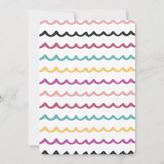 アート絵画パーティーの女の子のための工芸パーティー 招待状 (裏面)