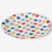 アート絵画パーティー絵画子供の誕生日 ペーパープレート (アングル)