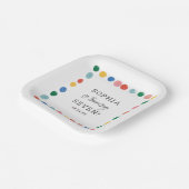 アート絵画パーティー絵画子供の誕生日 ペーパープレート (傾斜あり)